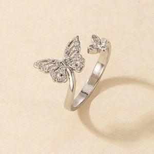 Silver Butterfly Ring